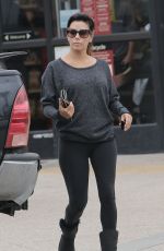 EVA LONGORIA in Tights Out Shopping in Malibu