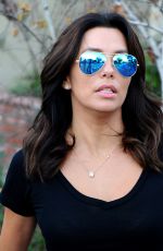 EVA LONGORIA Leaves Ken Paves Salon in Los Angeles 0501