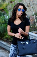 EVA LONGORIA Leaves Ken Paves Salon in Los Angeles 0501