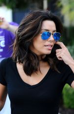 EVA LONGORIA Leaves Ken Paves Salon in Los Angeles 0501