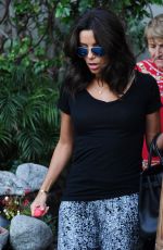 EVA LONGORIA Leaves Ken Paves Salon in Los Angeles 0501