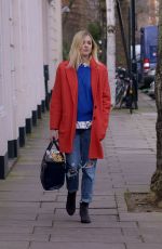 FEARNE COTTON in Ripped Jeans Out in London 30010