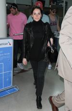 FELICITY JONES Arrives at Los Angeles International Airport 0701