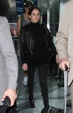 FELICITY JONES Arrives at Los Angeles International Airport 0701