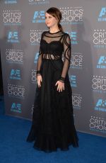 FELICITY JONES at 2015 Critics Choice Movie Awards in Los Angeles