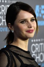 FELICITY JONES at 2015 Critics Choice Movie Awards in Los Angeles