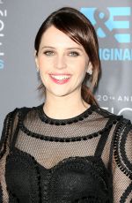 FELICITY JONES at 2015 Critics Choice Movie Awards in Los Angeles
