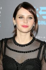 FELICITY JONES at 2015 Critics Choice Movie Awards in Los Angeles