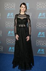 FELICITY JONES at 2015 Critics Choice Movie Awards in Los Angeles