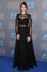 FELICITY JONES at 2015 Critics Choice Movie Awards in Los Angeles