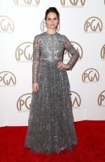 FELICITY JONES at 2015 Producers Guild Awards in Los Angeles