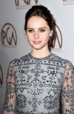 FELICITY JONES at 2015 Producers Guild Awards in Los Angeles