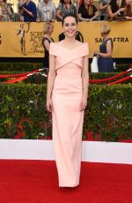 FELICITY JONES at 2015 Screen Actor Guild Awards in Los Angeles
