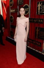 FELICITY JONES at 2015 Screen Actor Guild Awards in Los Angeles