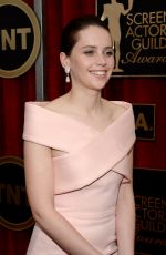 FELICITY JONES at 2015 Screen Actor Guild Awards in Los Angeles