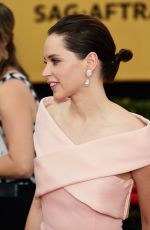 FELICITY JONES at 2015 Screen Actor Guild Awards in Los Angeles