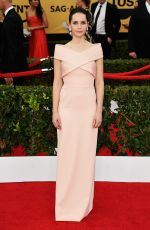 FELICITY JONES at 2015 Screen Actor Guild Awards in Los Angeles