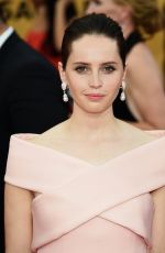 FELICITY JONES at 2015 Screen Actor Guild Awards in Los Angeles