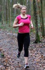 GEMMA ATKINSON Working Out in Forest in Essex