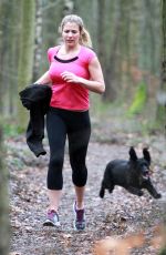 GEMMA ATKINSON Working Out in Forest in Essex