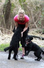 GEMMA ATKINSON Working Out in Forest in Essex