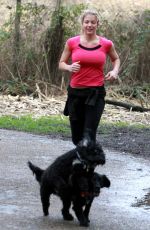 GEMMA ATKINSON Working Out in Forest in Essex