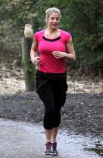 GEMMA ATKINSON Working Out in Forest in Essex