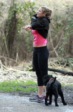 GEMMA ATKINSON Working Out in Forest in Essex