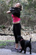 GEMMA ATKINSON Working Out in Forest in Essex