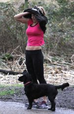 GEMMA ATKINSON Working Out in Forest in Essex