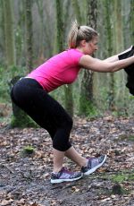 GEMMA ATKINSON Working Out in Forest in Essex
