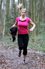 GEMMA ATKINSON Working Out in Forest in Essex