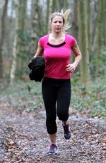 GEMMA ATKINSON Working Out in Forest in Essex