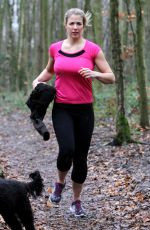 GEMMA ATKINSON Working Out in Forest in Essex