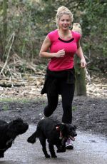 GEMMA ATKINSON Working Out in Forest in Essex