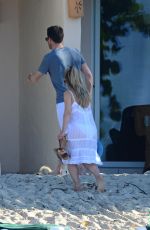 GEORGIE THOMPSON on Honeymoon on the Beach in Caribbean
