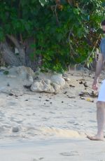 GEORGIE THOMPSON on Honeymoon on the Beach in Caribbean