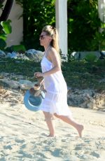 GEORGIE THOMPSON on Honeymoon on the Beach in Caribbean