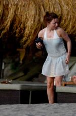 GERI HALLIWELL on Vacation in St. Lucia