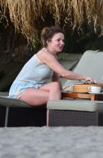 GERI HALLIWELL on Vacation in St. Lucia