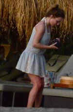 GERI HALLIWELL on Vacation in St. Lucia