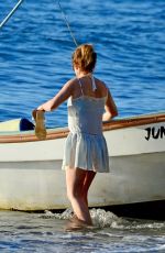 GERI HALLIWELL on Vacation in St. Lucia