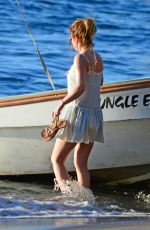 GERI HALLIWELL on Vacation in St. Lucia