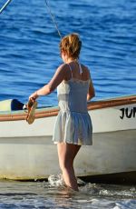 GERI HALLIWELL on Vacation in St. Lucia