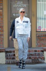GWEN STEFANI Leaves an Acupuncture Session in Los Angeles