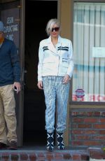 GWEN STEFANI Leaves an Acupuncture Session in Los Angeles