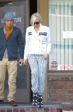 GWEN STEFANI Leaves an Acupuncture Session in Los Angeles