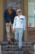 GWEN STEFANI Leaves an Acupuncture Session in Los Angeles