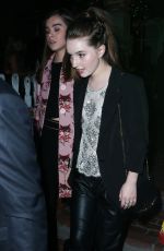 HAILEE STEINFELD and KAITLYN DEVER  Arrives at The Ivy in Los Angeles
