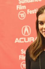 HAILEE STEINFELD at Ten Thousand Saints Premiere at 2015 Sundance Film Festival